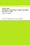 Complex Variables Notes Revised by Bruce Driver